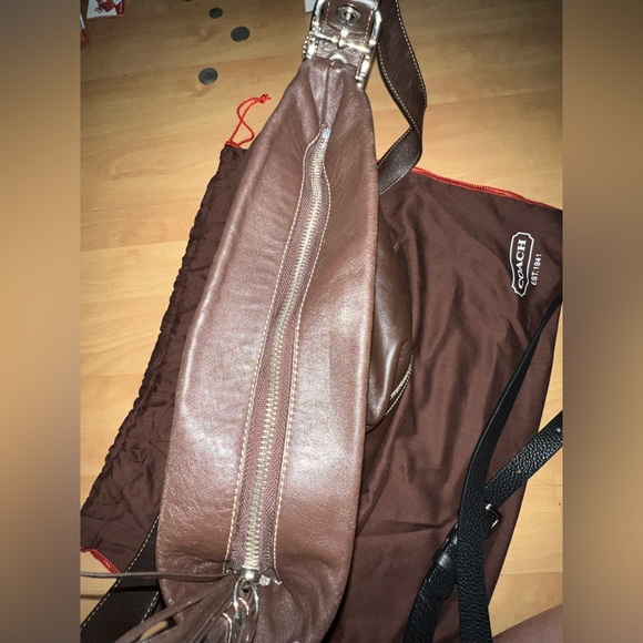 Coach Brown Leather Shoulder Bag - Picture 9 of 9